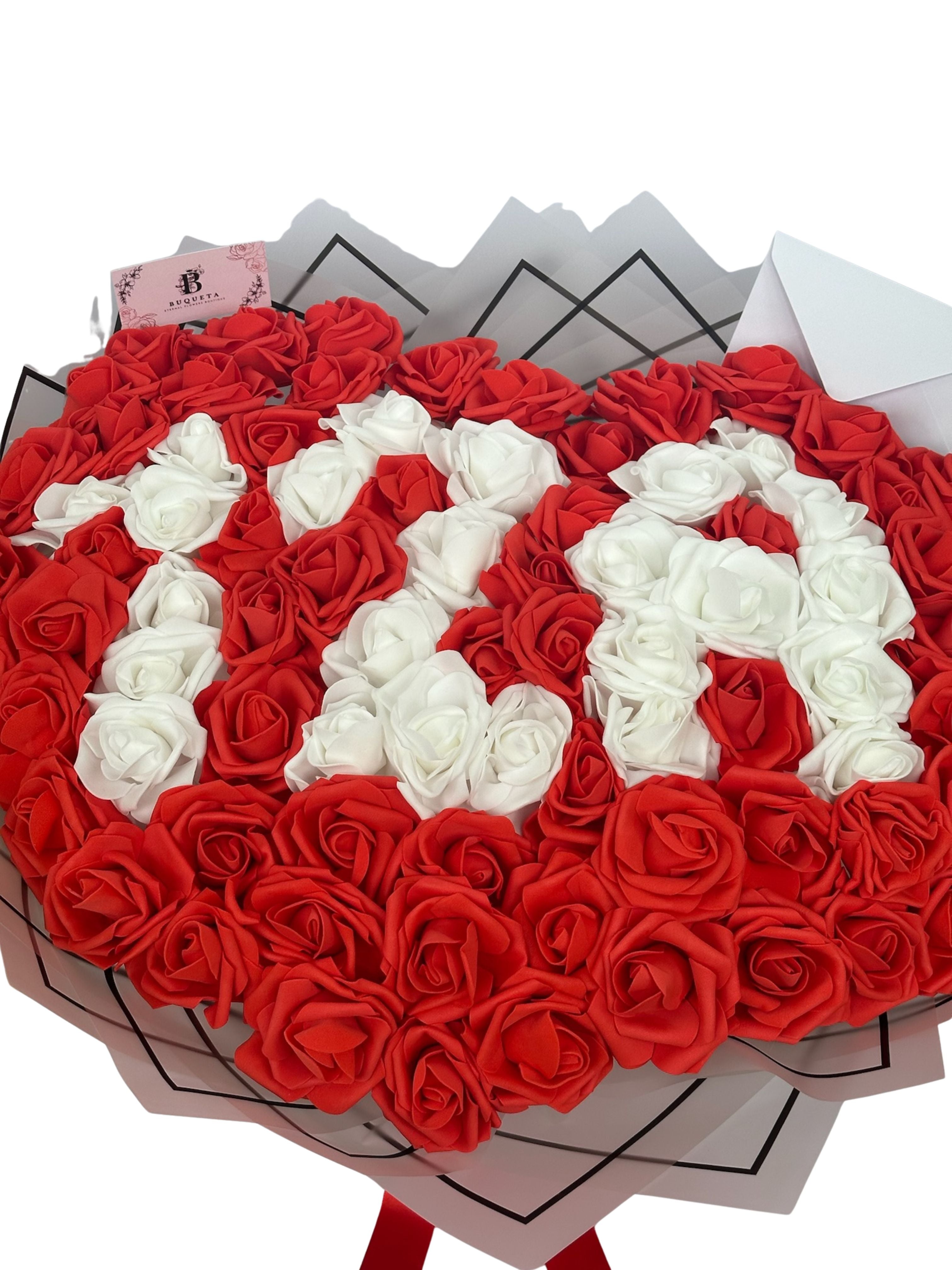 Вечен букет от 101 рози "12A"