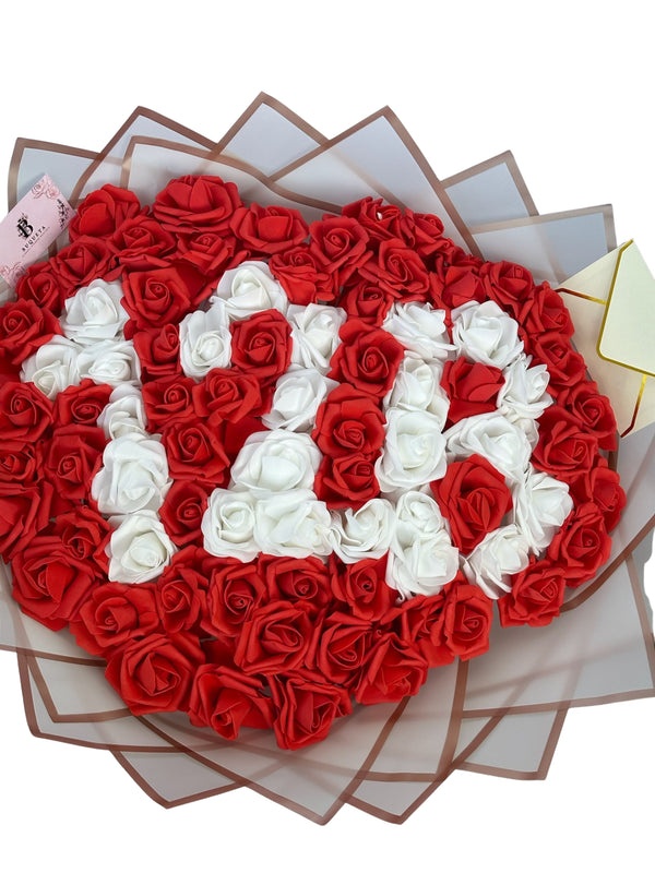 Вечен букет от 101 рози 